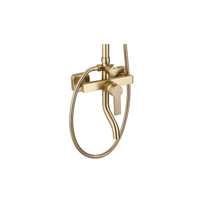 REA-P7841 - Ensemble de douche avec mitigeur ARGUS, finition dorée brossée