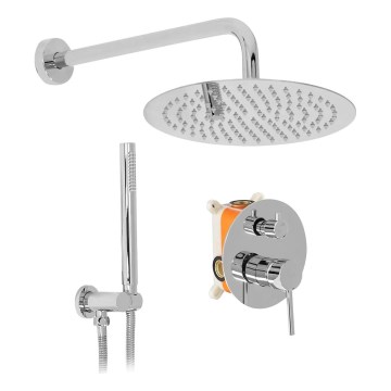 REA-P8007 - Doucheset met inbouwmengkraan LUNGO glanzend chroom