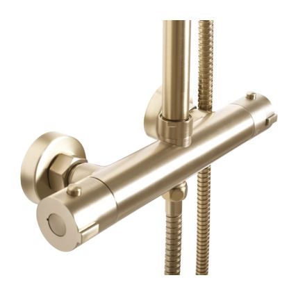 REA-P8413 - Doucheset BLISS met thermostaatkraan, geborsteld goud