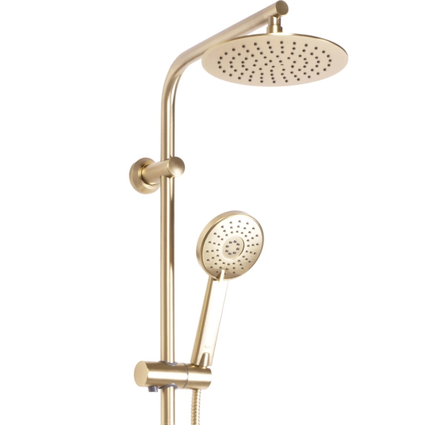 REA-P8413 - Ensemble de douche BLISS avec mitigeur thermostatique, finition or brossé