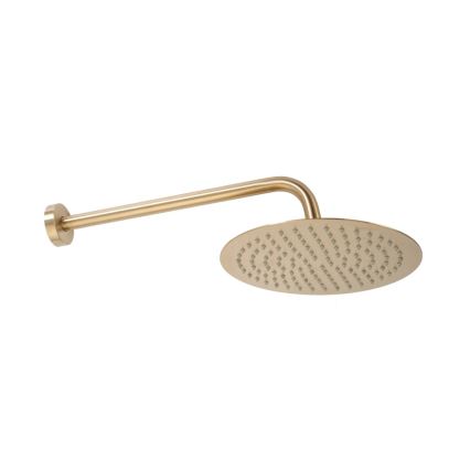 REA-P8551 - Ensemble de douche avec mitigeur thermostatique encastré LUNGO, finition or brossé