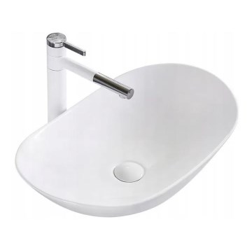 REA-U0441 - Opzetwastafel ROYAL 35,5x61,5 cm keramiek/glanzend wit