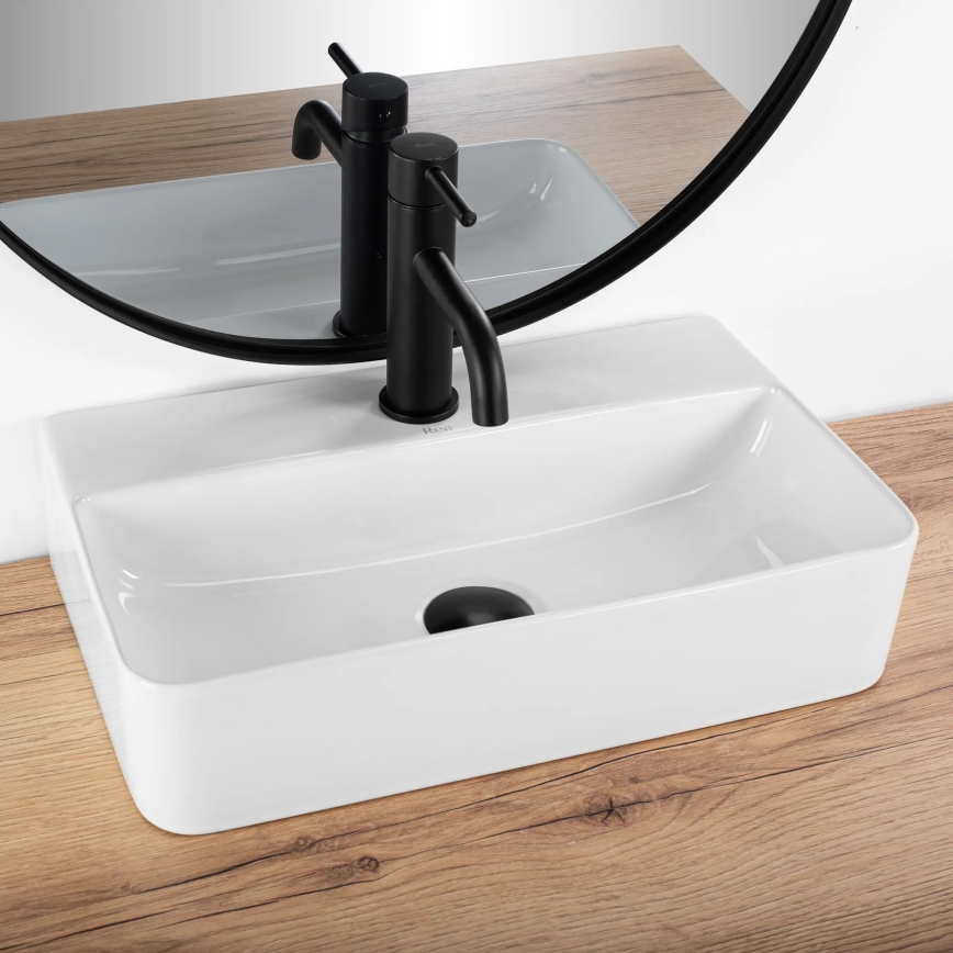 REA-U0630 - Lavabo à poser/suspendu NAOMI 28,5x45,5 cm céramique/blanc