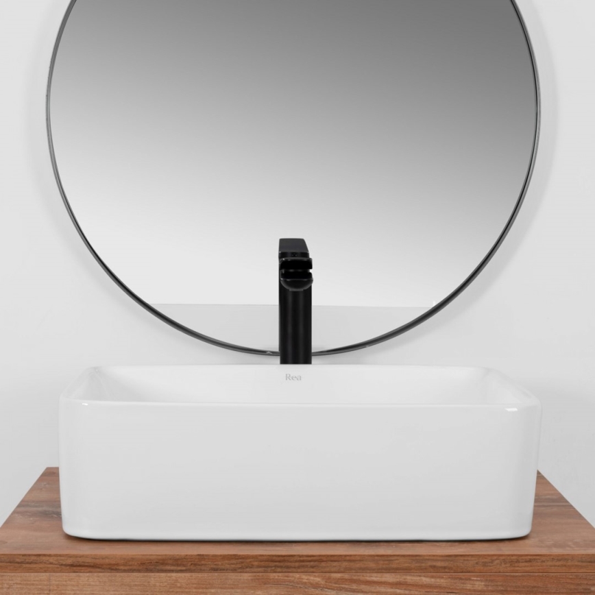 REA-U0669 - Lavabo à poser ANITA 37,5x48,5 cm céramique/blanc brillant