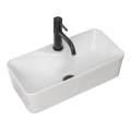 REA-U0699 - Opzetwastafel MERY 25x50,5 cm keramiek/glanzend wit