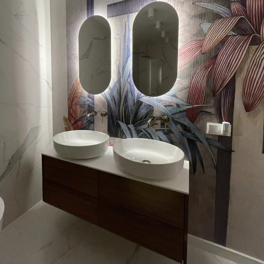 REA-U1223 - Opzetwastafel QUEEN 41,5x55 cm keramiek/glanzend wit