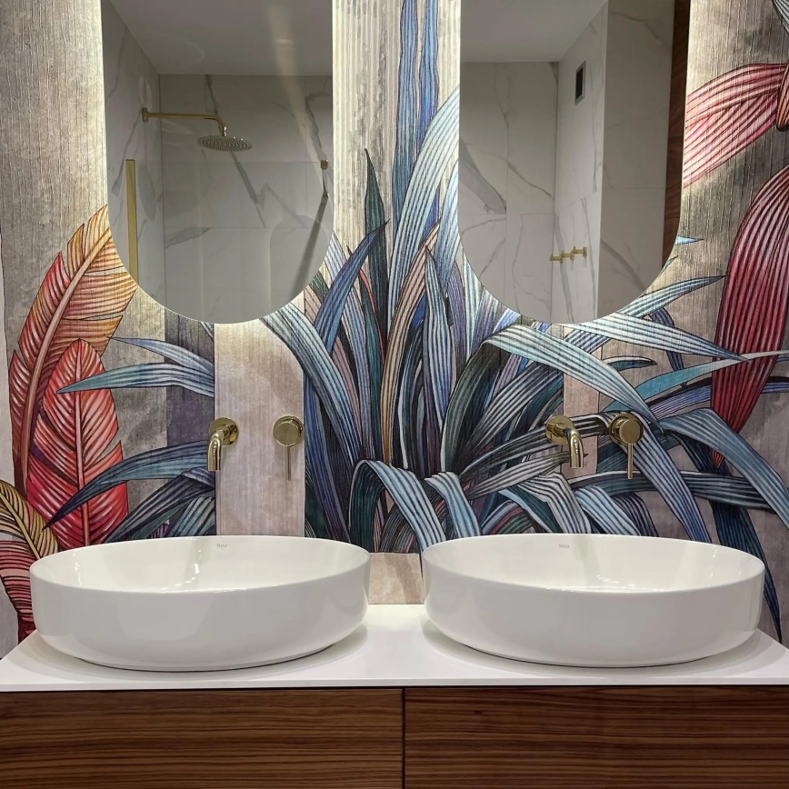 REA-U1223 - Vasque à poser QUEEN 41,5x55 cm céramique/blanc brillant