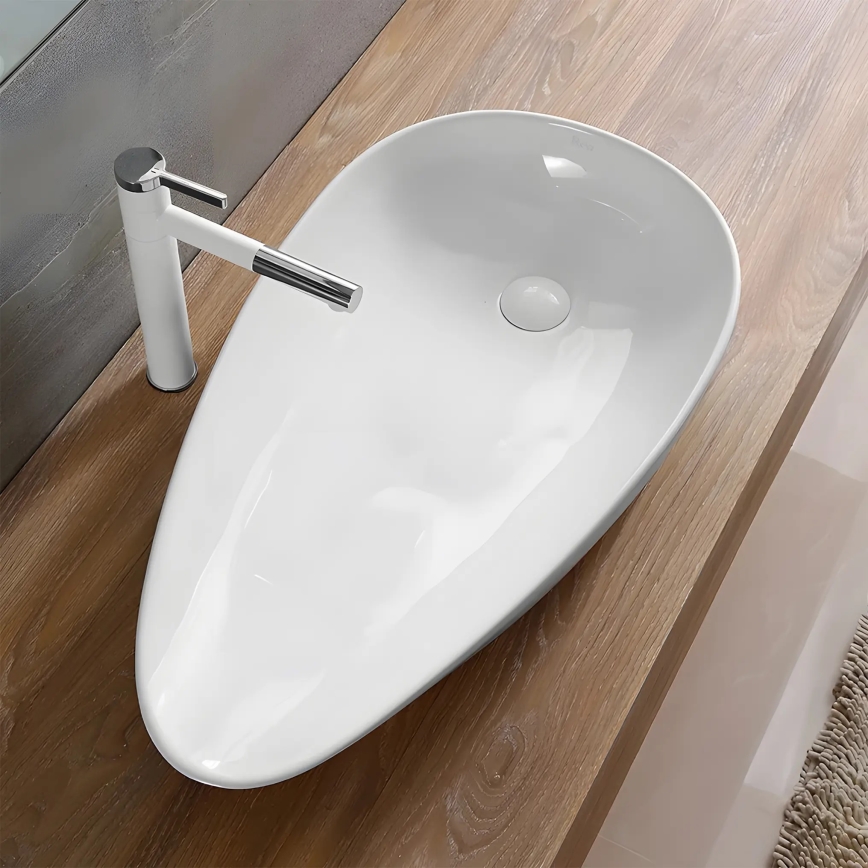 REA-U1500 - Vasque à poser GRETA 42,5x77 cm céramique/blanc brillant