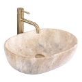 REA-U3000 - Vasque à poser AMELIA 34,5x48 cm céramique/beige/effet pierre