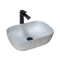REA-U3801 - Opzetwastafel LIVIA 33,5x46,5 cm keramiek/grijs/steenlook