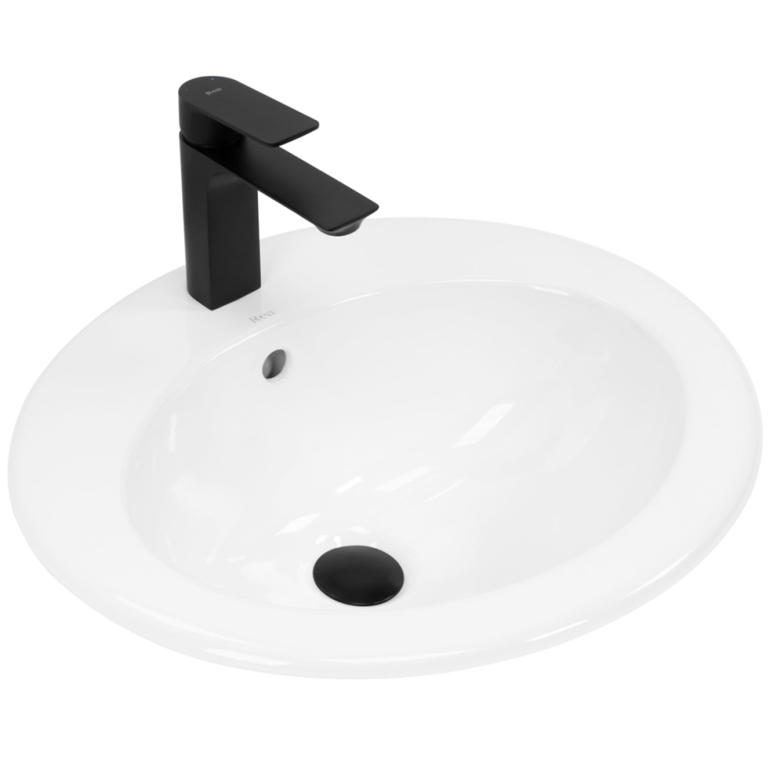 REA-U4122 - Inbouwwastafel DALIA 46 x 51,5 cm keramiek/glanzend wit