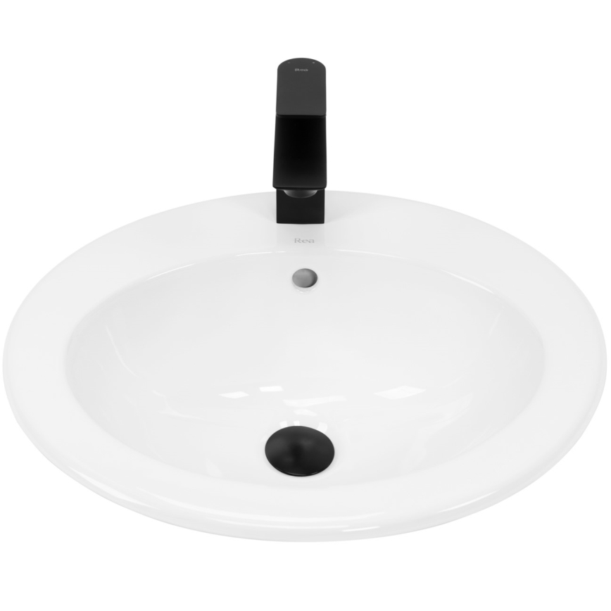 REA-U4122 - Inbouwwastafel DALIA 46 x 51,5 cm keramiek/glanzend wit