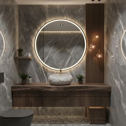 REA-U4332 - Vasque à poser MIKA 38x50 cm beige/gris/effet pierre