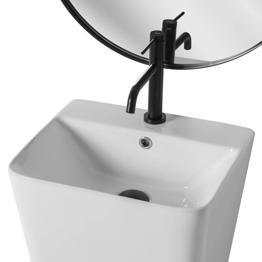REA-U5637 - Lavabo sur pied ARIS 37,5x44 cm céramique/blanc brillant