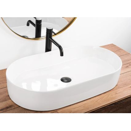 REA-U5801 - Lavabo à poser NADIA 38,5x71 cm céramique/blanc brillant
