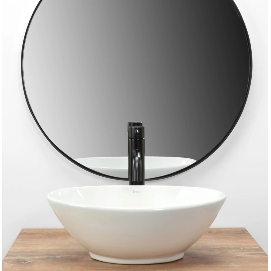 REA-U5804 - Lavabo à poser PAMELA MINI 26,5 x 40 cm céramique/blanc brillant