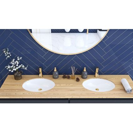 REA-U6330 - Inbouwwastafel NEL 39x47,5 cm keramiek/glanzend wit