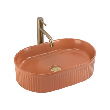 REA-U6377 - Lavabo à poser VANDA 31x49 cm céramique/orange