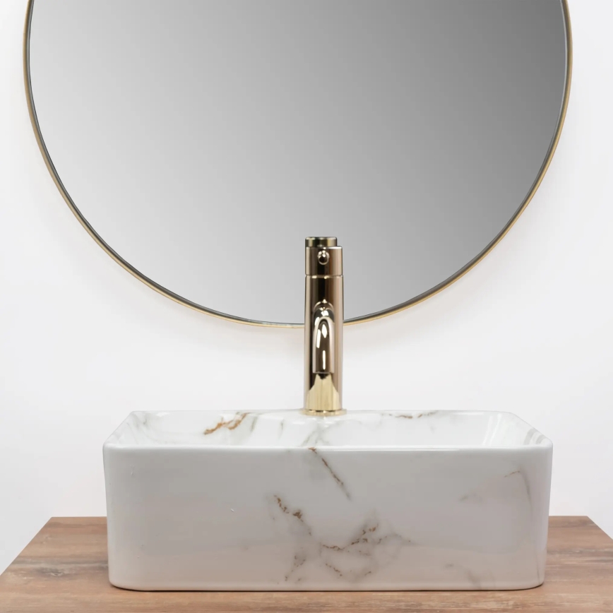 REA-U6504 - Opzetwastafel KELLY MINI 31x41 cm keramiek/steenlook