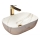 REA-U6596 - Opzetwastafel BELINDA 33,5x46,5 cm keramiek/marmerdecor