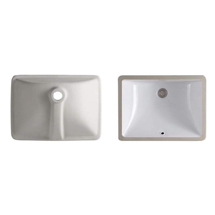 REA-U6653 - Inbouwwastafel ADELA 33x46 cm keramiek/glanzend wit