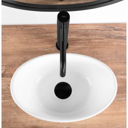 REA-U6803 - Opbouwwastafel KATE 24,5x36,5 cm keramiek/glanzend wit