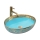 REA-U8709 - Opzetwastafel MARGOT 40x52 cm keramiek/blauw/goud