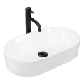 REA-U9108 - Opzetwastafel LAYLA 30x53 cm keramiek/glanzend wit