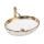 REA-U9650 - Opzetwastafel MARGOT 40x52 cm keramiek/wit/goud