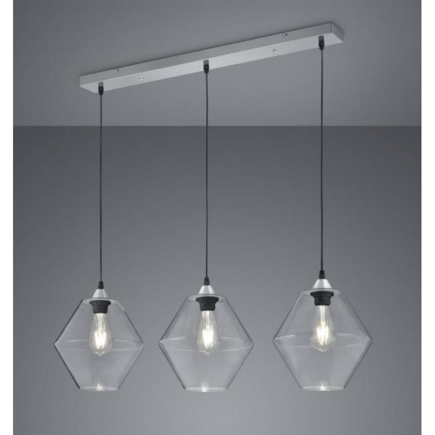 Reality - Hanglamp aan een koord TRENTO 3xE27/40W/230V