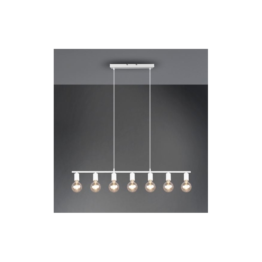 Reality - Hanglamp aan een koord VANNES 7xE27/40W/230V