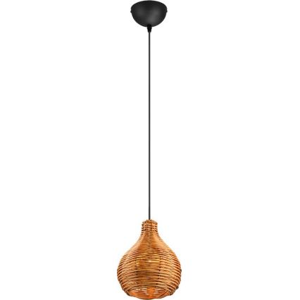 Reality - Hanglamp aan snoer SPROUT 1xE14/40W/230V bruin/rotan