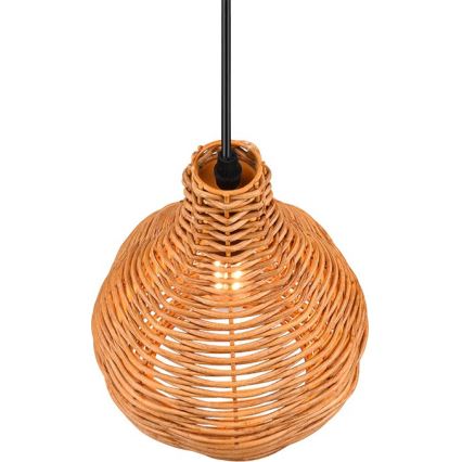Reality - Hanglamp aan snoer SPROUT 1xE14/40W/230V bruin/rotan