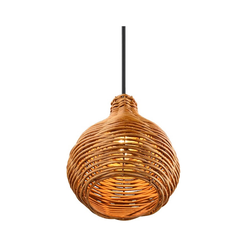 Reality - Hanglamp aan snoer SPROUT 1xE14/40W/230V bruin/rotan