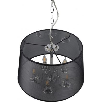 Reality - Lustre LED sur chaîne CIMA 5xE14/40W/230V noir