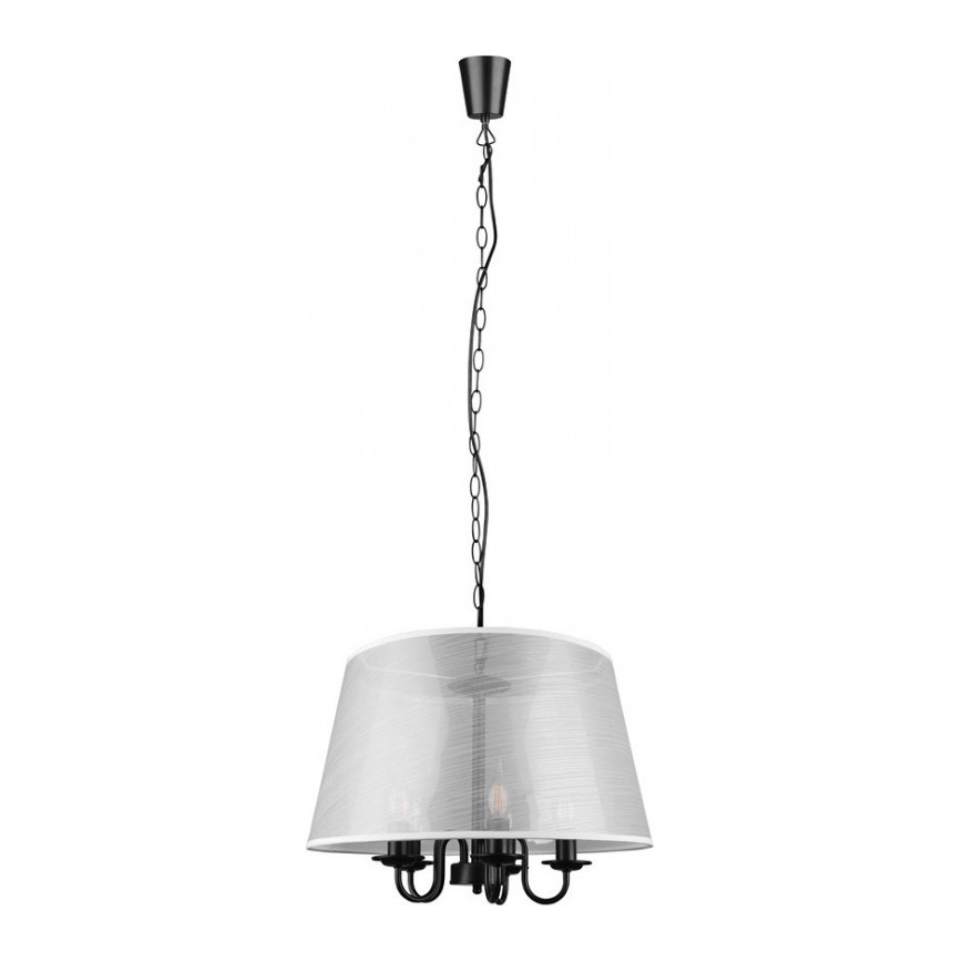Reality - Suspension chaîne LED CIMA 5xE14/40W/230V gris