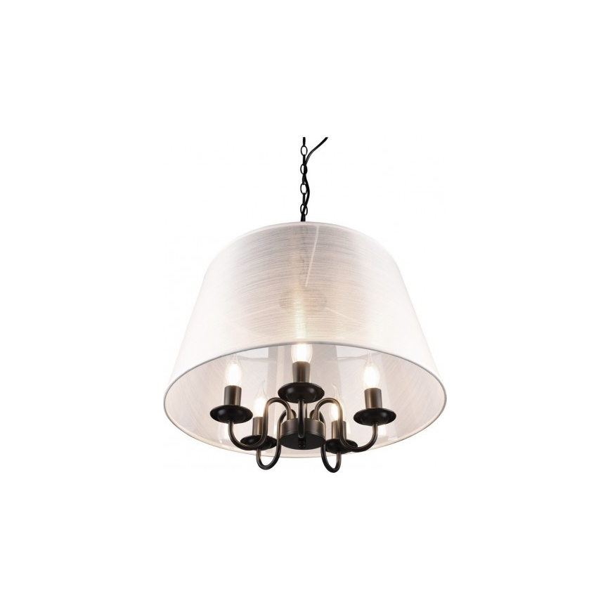 Reality - Suspension chaîne LED CIMA 5xE14/40W/230V gris