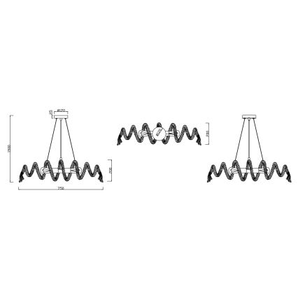 Reality - Suspension filaire ARI 2xE27/10W/230V