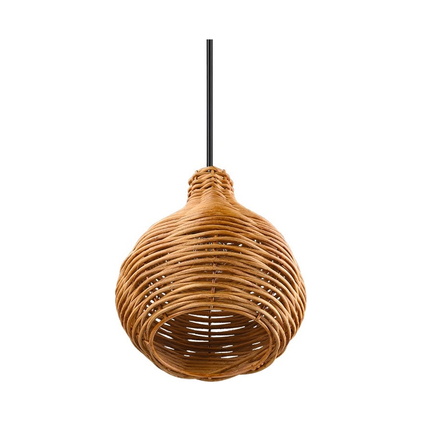 Reality - Suspension sur câble SPROUT 1xE14/40W/230V brun/rotin