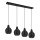 Reality - Suspension sur câble SPROUT 4xE14/30W/230V noir/rotin