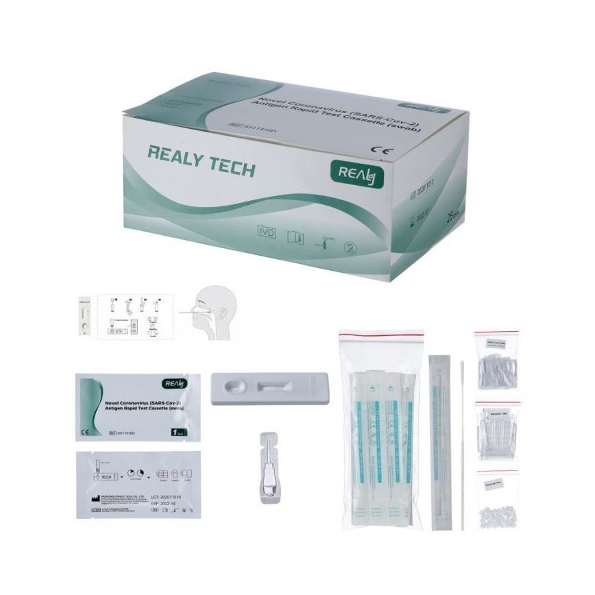 RealyTech - Antigeen COVID-19 Rapid test (swab) - neusuitstrijkje 25st