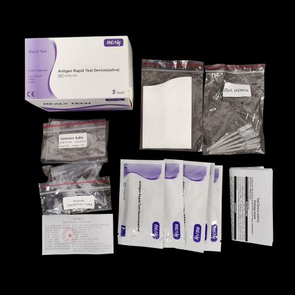 RealyTech - Test de prélèvement salivaire antigénique rapide COVID-19 20pcs