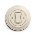 Reblig - Bouton double rétro avec cadre beige