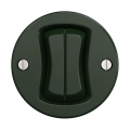 Reblig - Bouton double rétro sans cadre, vert