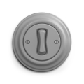 Reblig - Bouton rétro gris avec cadre