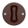 Reblig - Bouton rétro sans cadre, marron