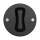 Reblig - Bouton rétro sans cadre, noir