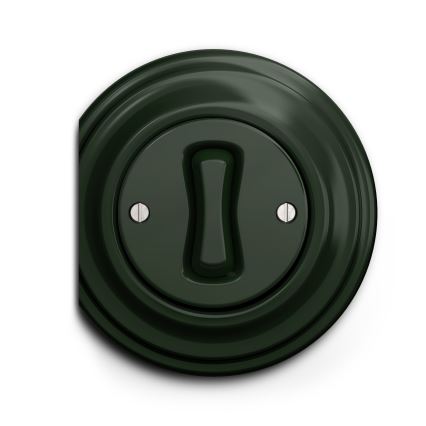 Reblig - Bouton rétro sans cadre vert