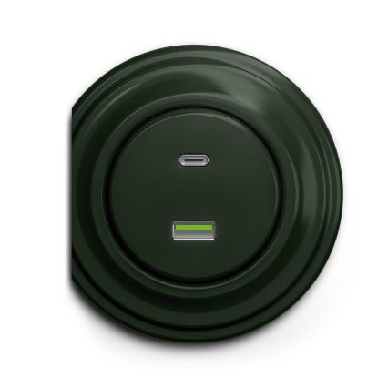 Reblig - Cadre rétro à bord extérieur vert