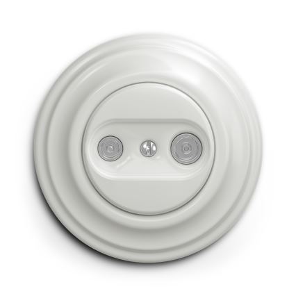 Reblig - Cadre rétro simple en céramique blanche